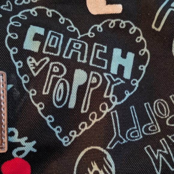 Coach Black and Red Graphic Crossbody Bag - Picture 8 of 9